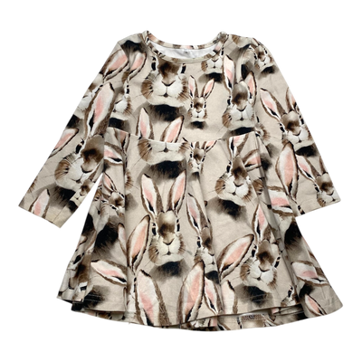 Metsola dress, bunny | 86/92cm