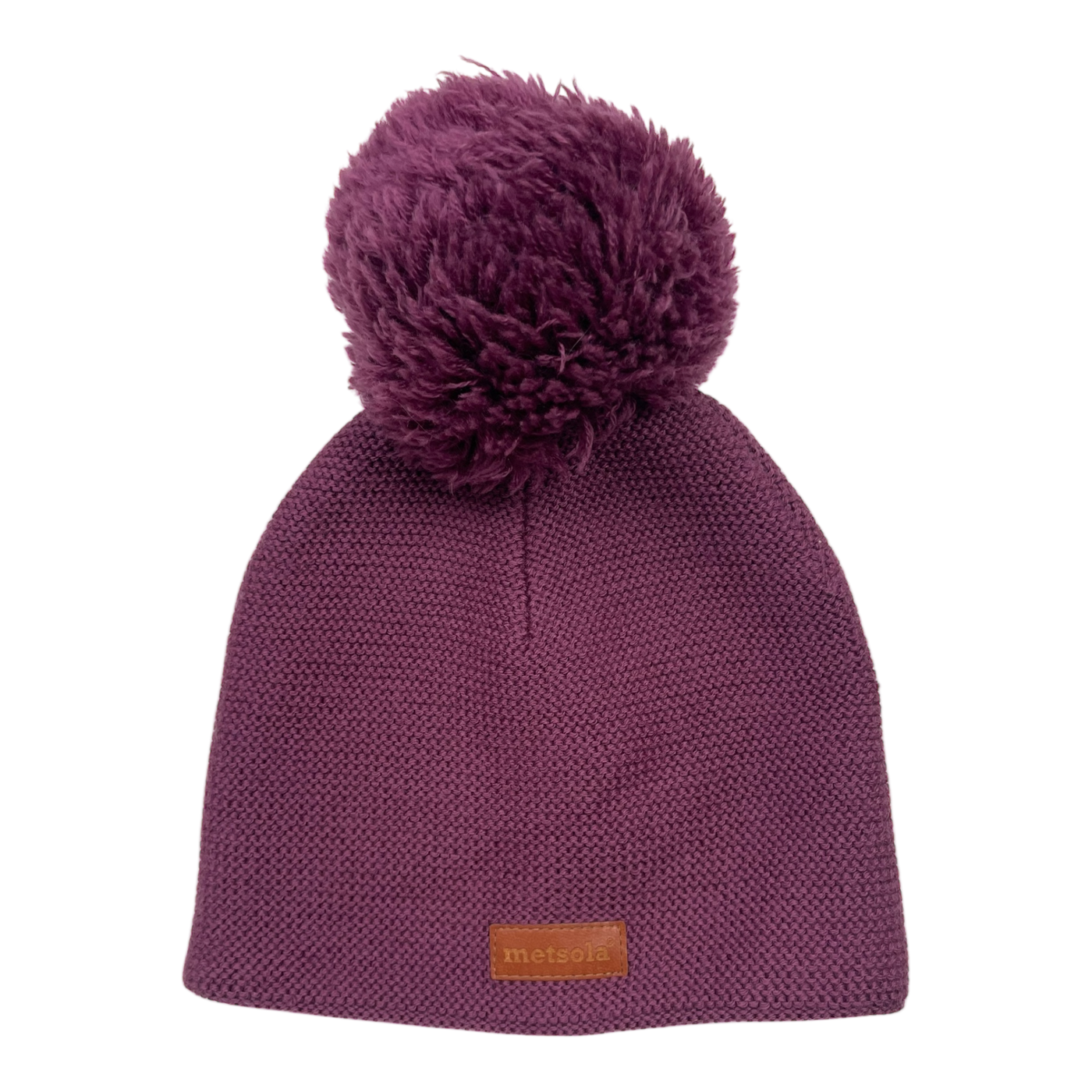 Metsola merino wool beanie, plum | 1-2y
