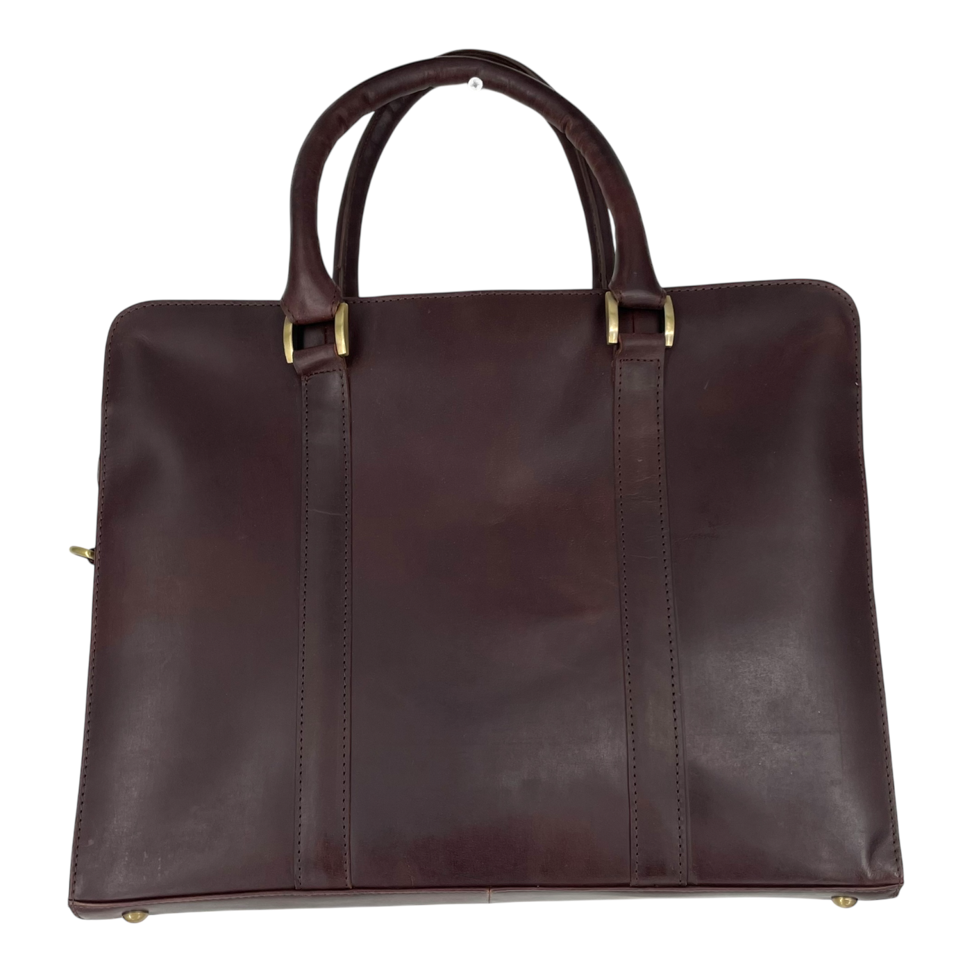 Holzrichter leather briefcase, brown