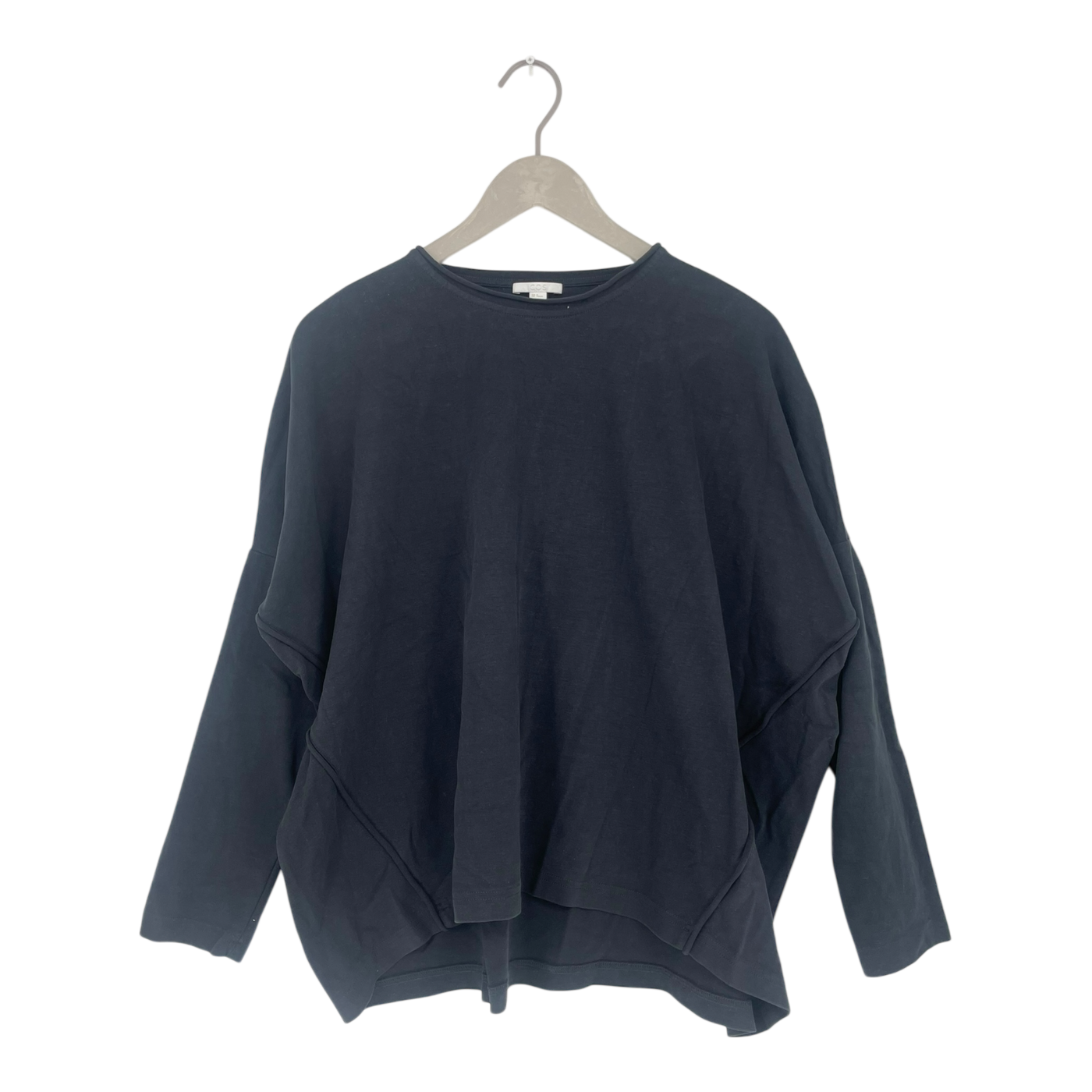 COS boxy sweatshirt, dark grey | woman M