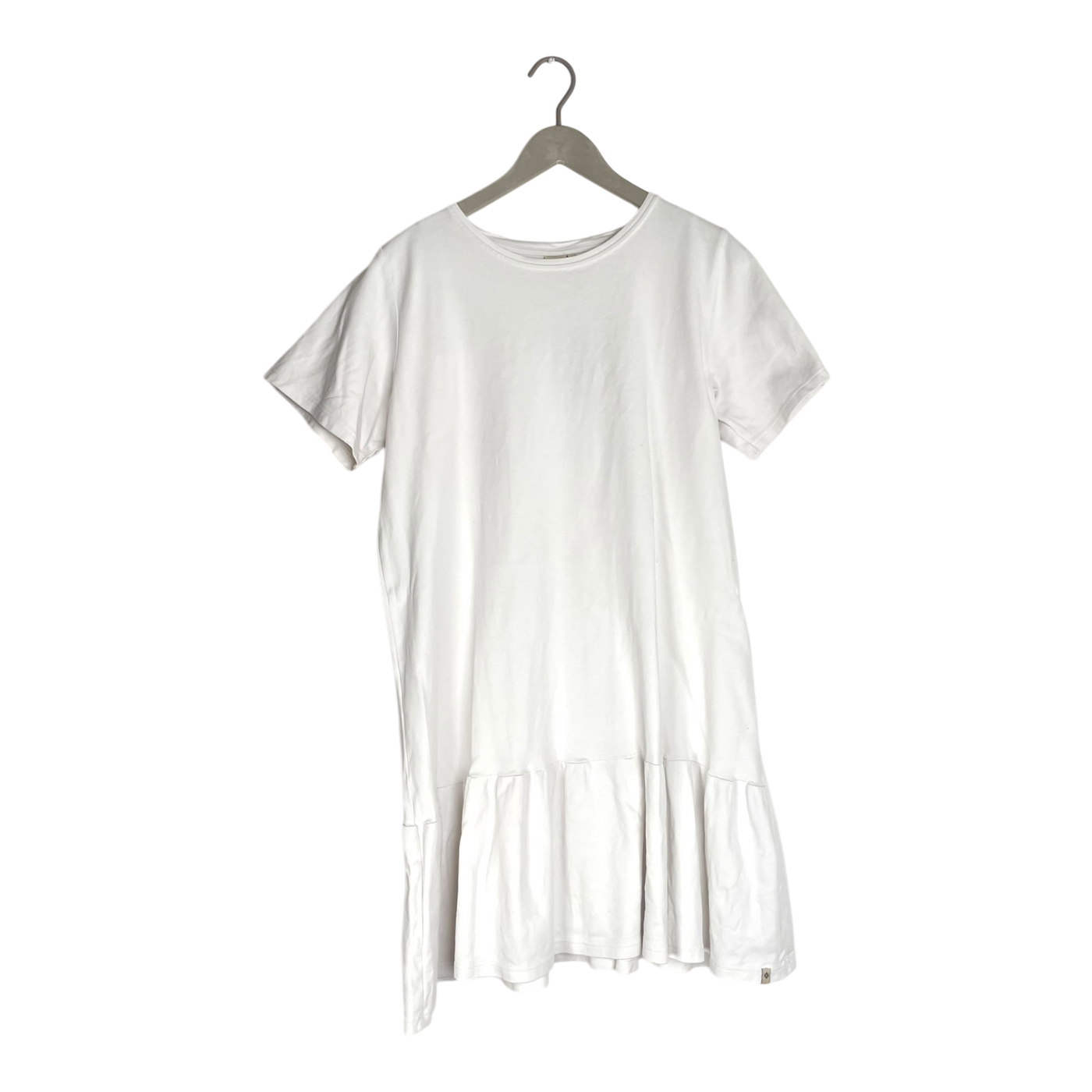 Kaiko ruffle t-shirt dress, white | woman L