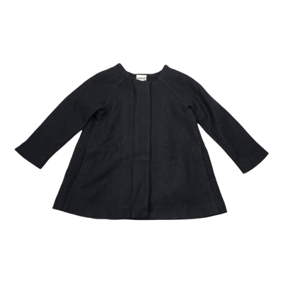 Metsola wool coat, black | 98/104cm