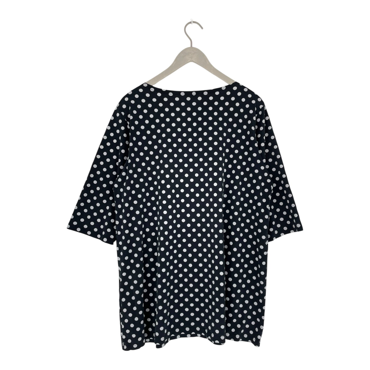 Marimekko 3/4 sleeve tunic shirt, dots | woman XXL