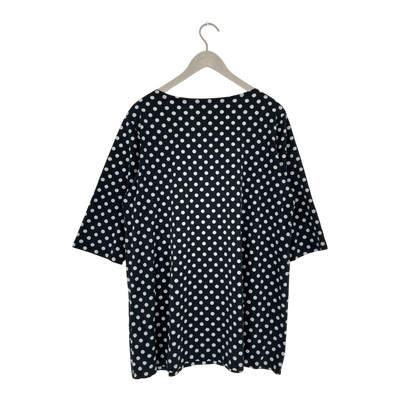 Marimekko 3/4 sleeve tunic shirt, dots | woman XXL