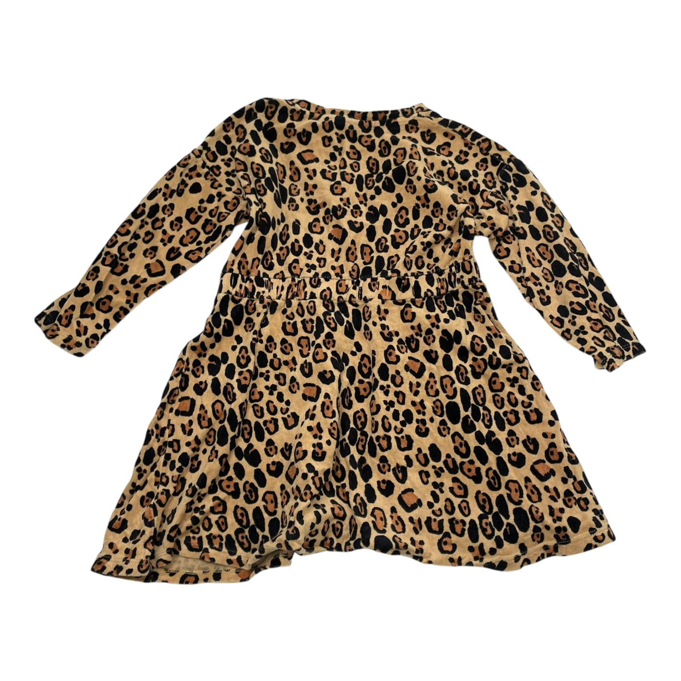 Mini Rodini velour dress, leopard | 116/122cm
