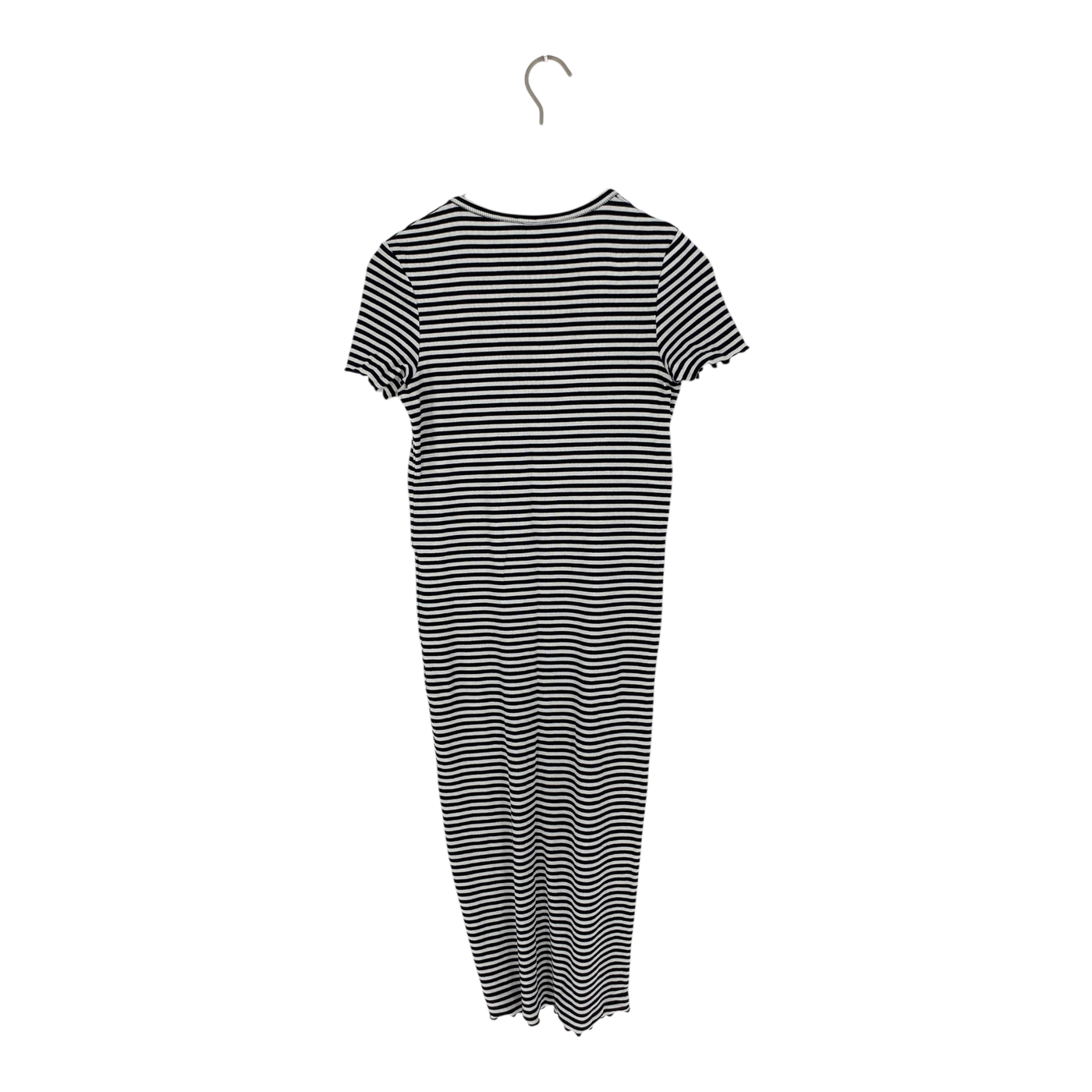 Marimekko rib tricot stripe dress, black / white | woman M