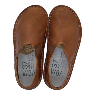VIBAe Zuma leather shoes, cognac brown | 37