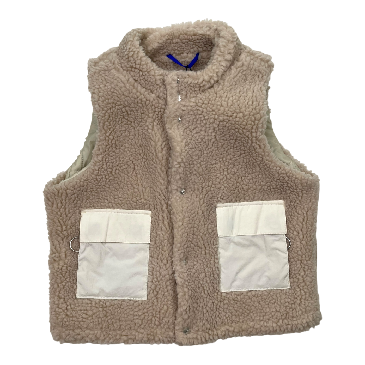 Embassy of Bricks and Logs lima sherpa teddy vest, cream | 125cm