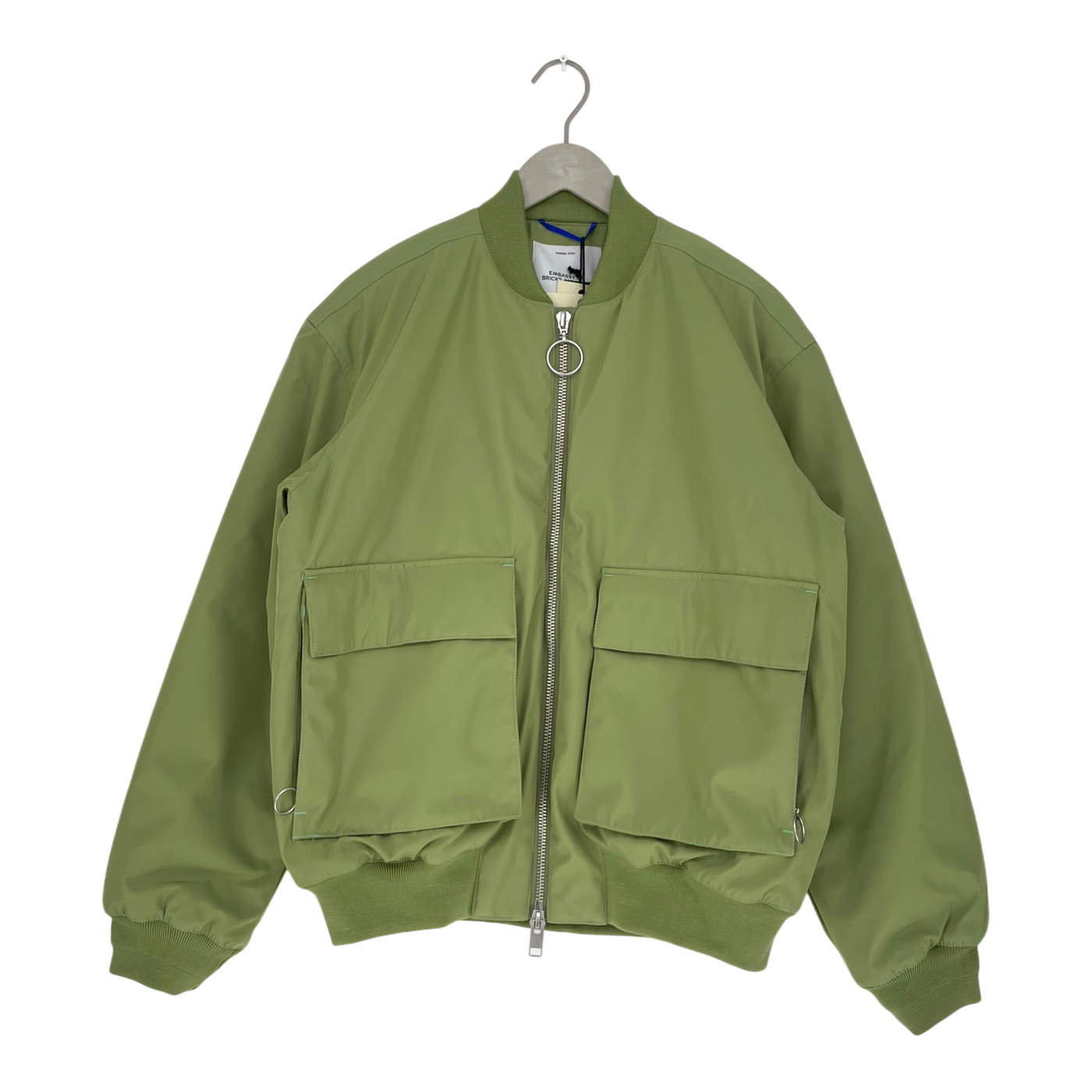 Embassy of Bricks and Logs mapes bomber jacket, light green | unisex L