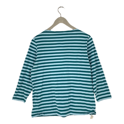 Marimekko stripe shirt, turquoise | woman L