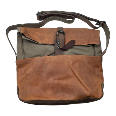 Harold's Bags leather messenger bag M, nature