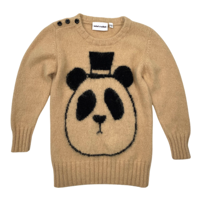 Mini Rodini knit, panda | 104/110cm