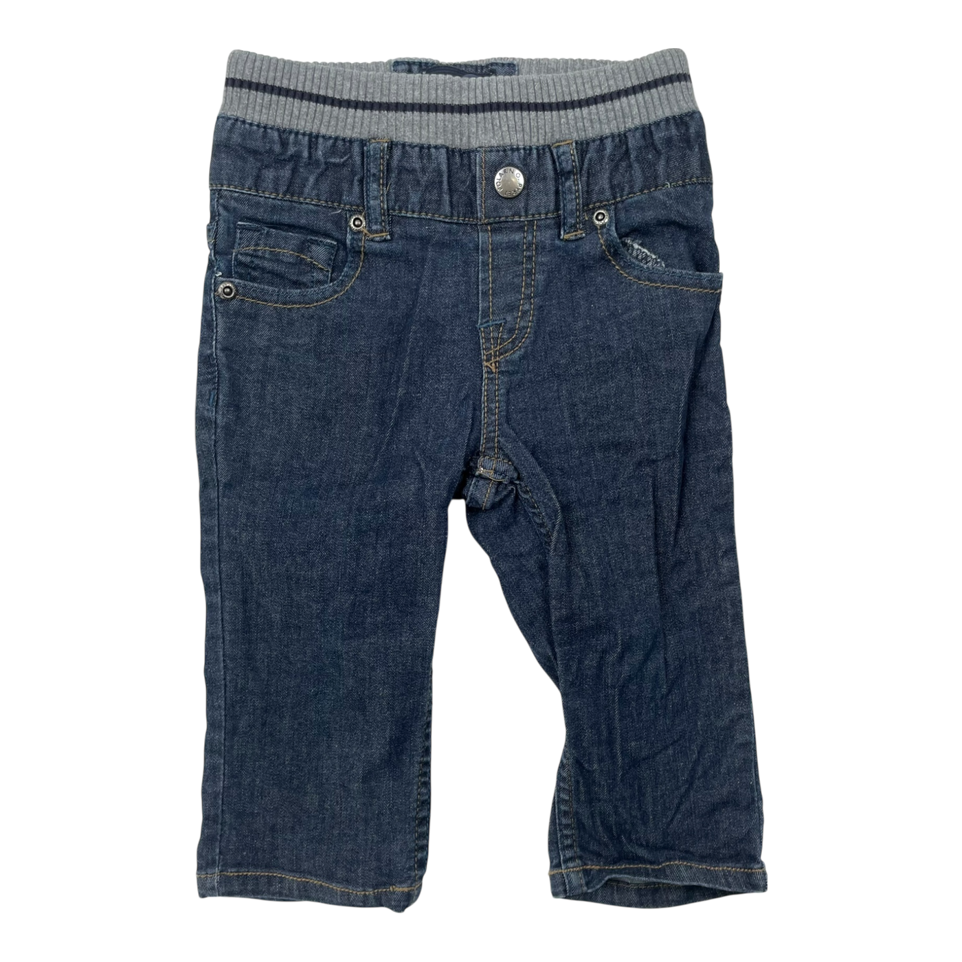 Polarn O. Pyret jeans, denim blue | 74cm
