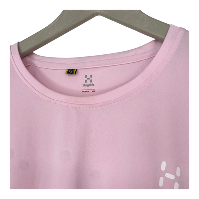 Haglöfs technical t-shirt, misty rose | woman 2XL