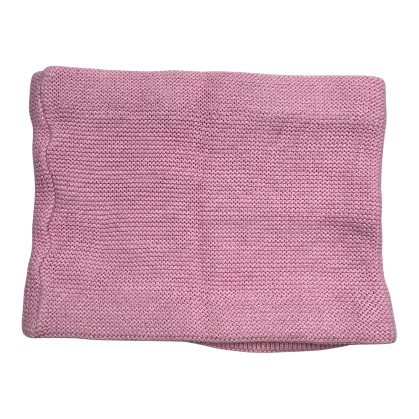 Metsola knit cotton tube scarf, pink | onesize