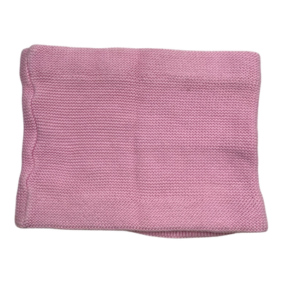 Metsola knit cotton tube scarf, pink | onesize