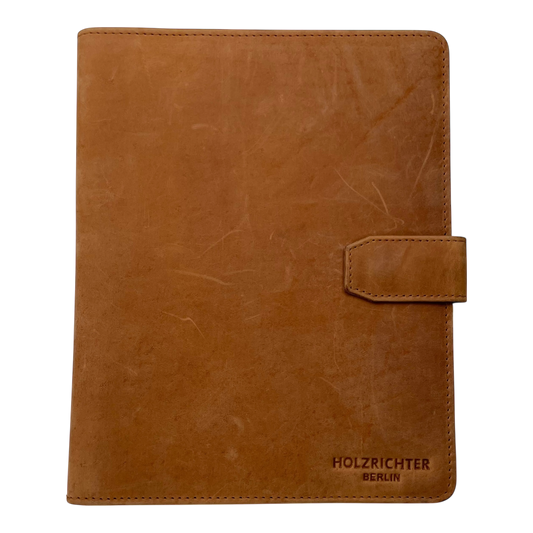 Holzrichter leather planner cover, caramel