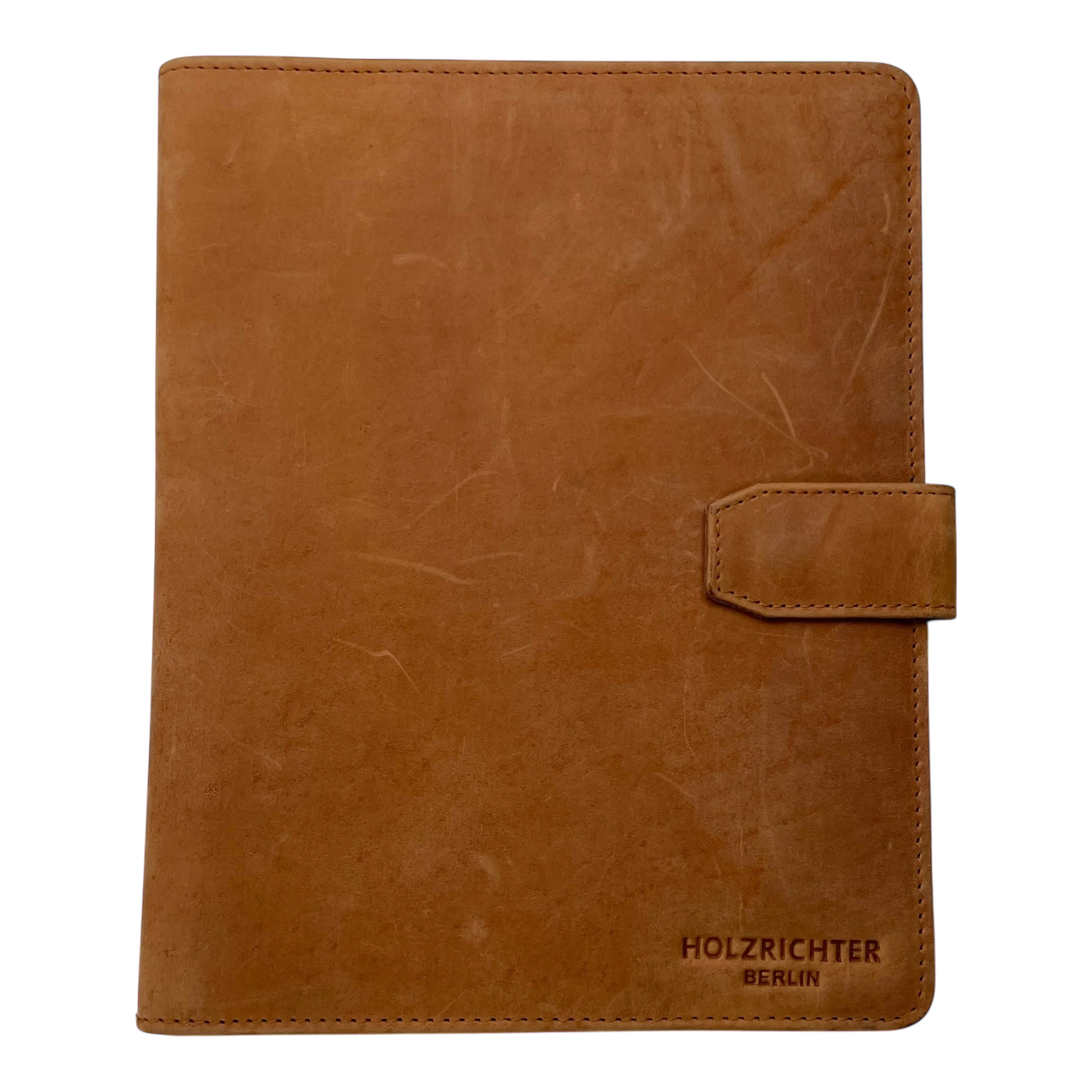 Holzrichter leather planner cover, caramel