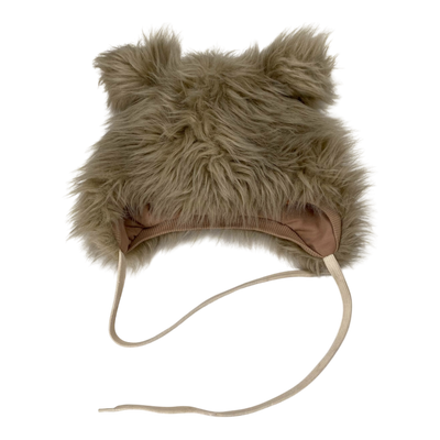 Metsola fur beanie, beige | 1-3y