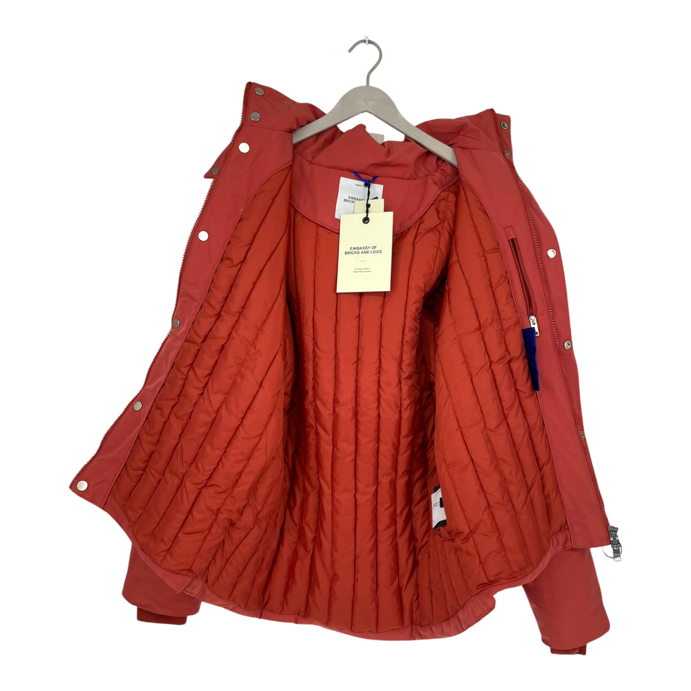Embassy of Bricks and Logs ridgefield jacket, brick red | unisex L