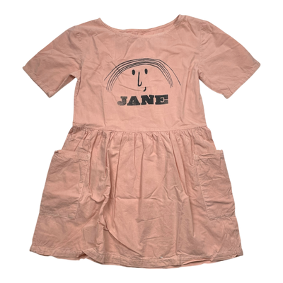 Bobo Choses woven dress, pink | 122cm