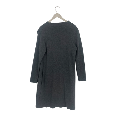 COS fine knit dress, grey | woman M