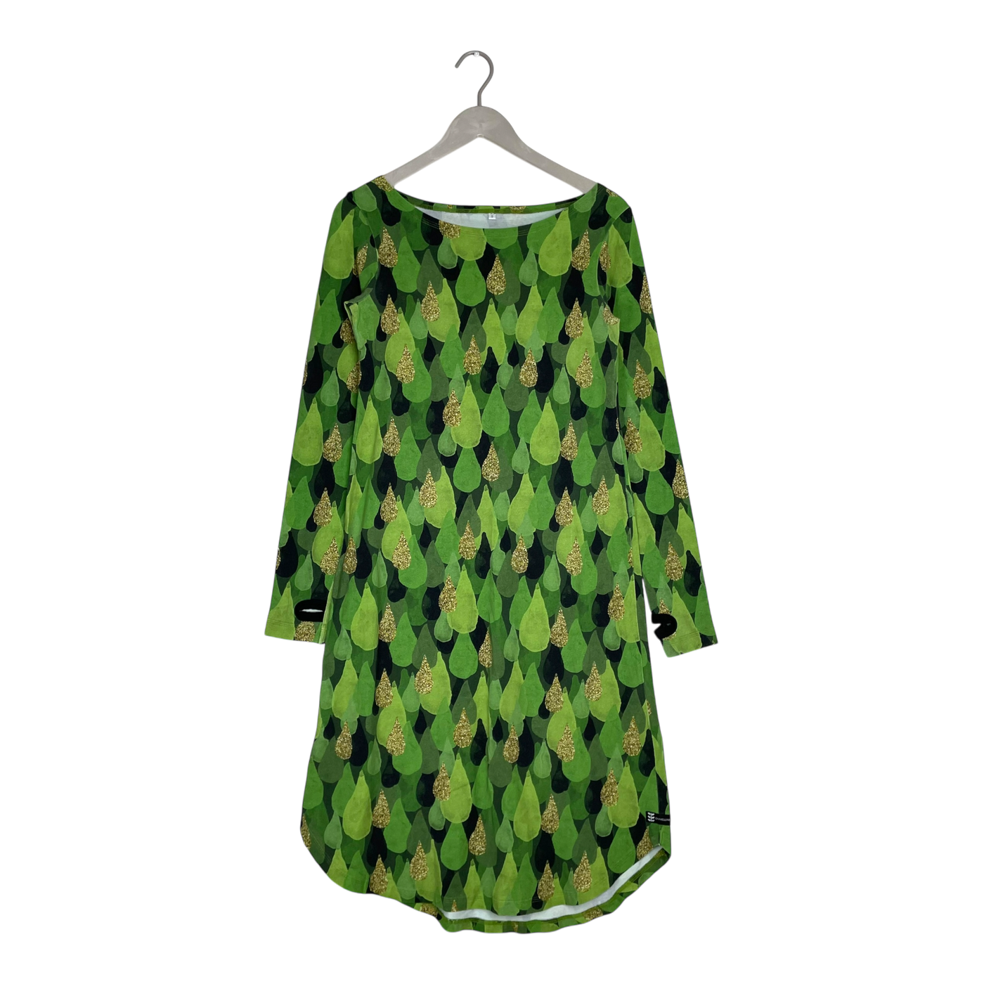 Ommellinen Kamoon dress, green drops | woman S