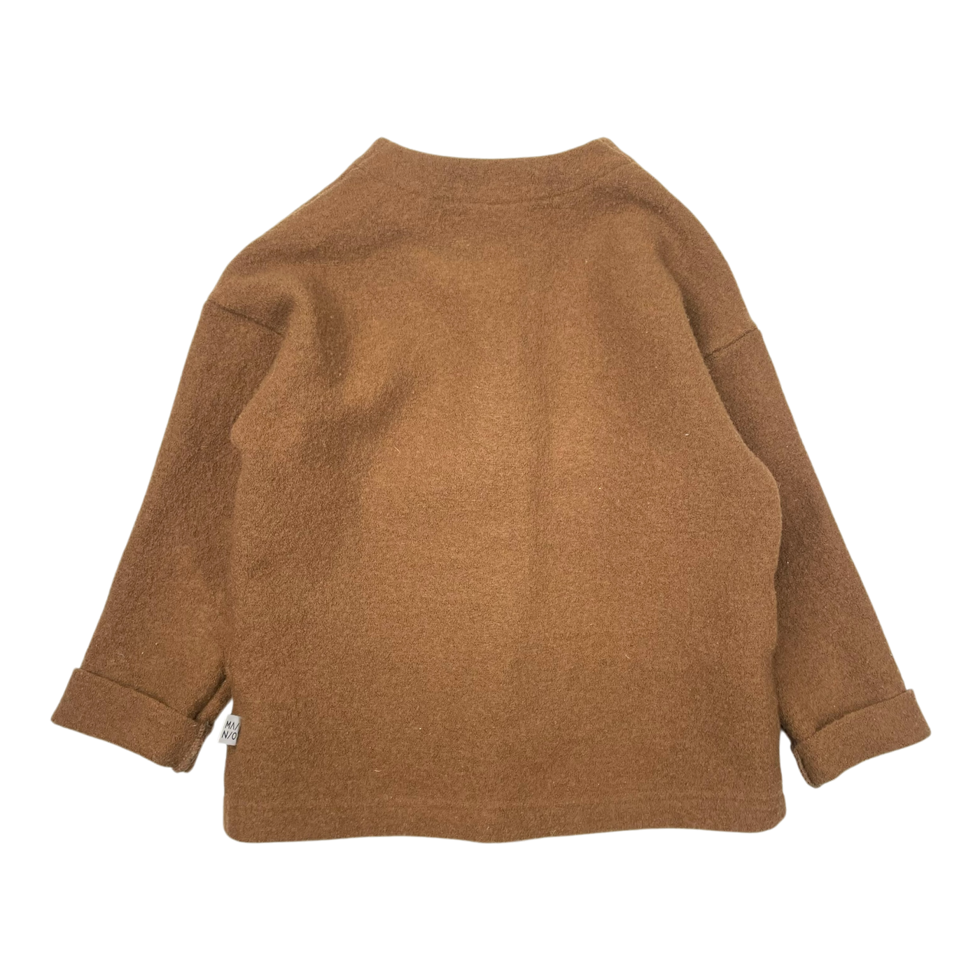 Mainio boiled wool jacket, golden brown | 110/116cm