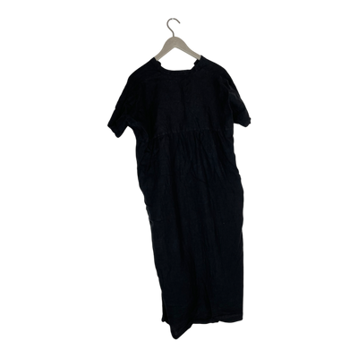 Aarre malla linen dress, black | woman M