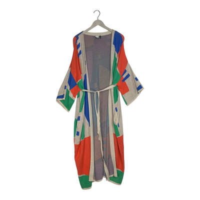 Papu long knitted cardigan, multicolor | woman M/L