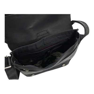 Harold's Bags leather campo cross bag, black