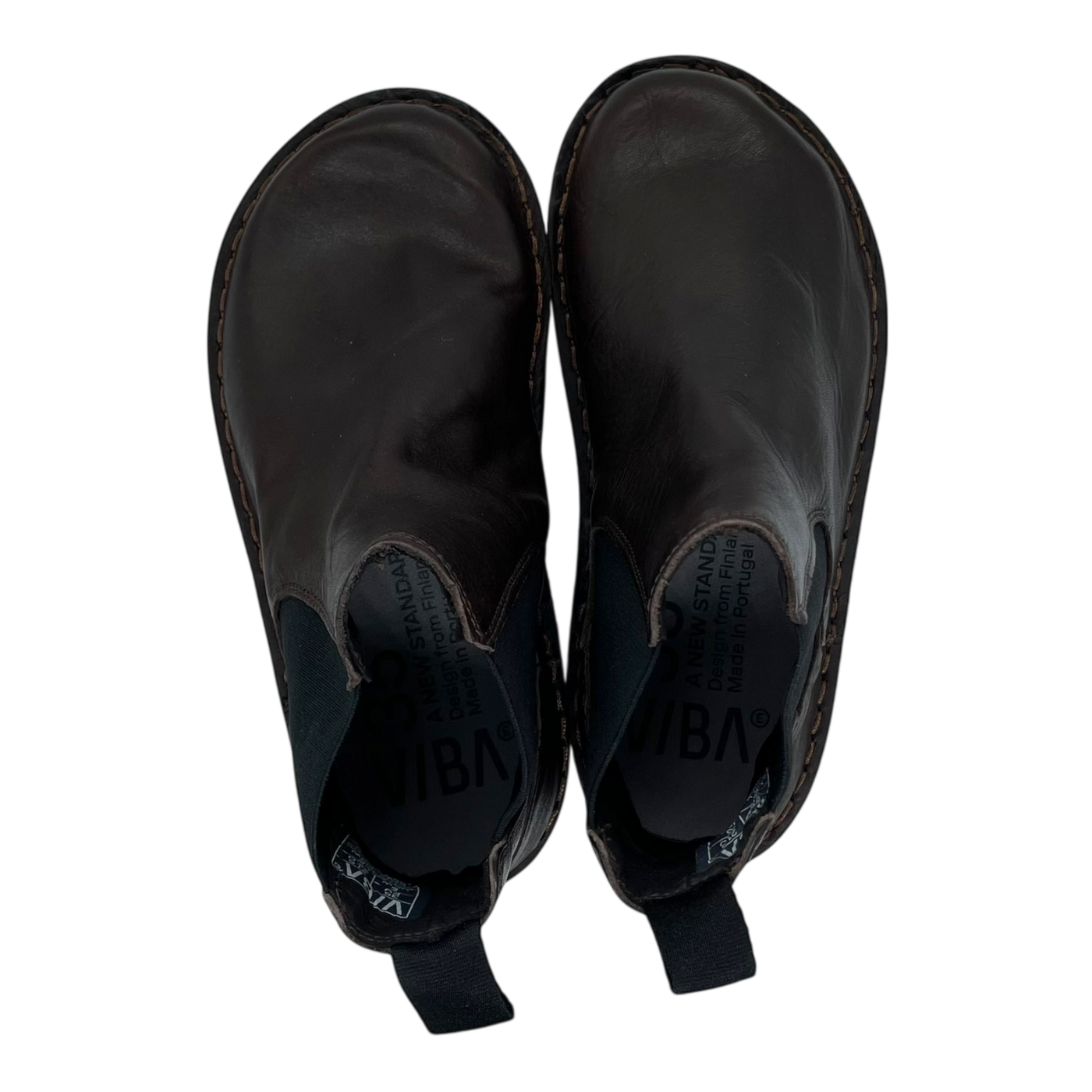 VIBAe Helsinki leather boots, cocoa brown | 35