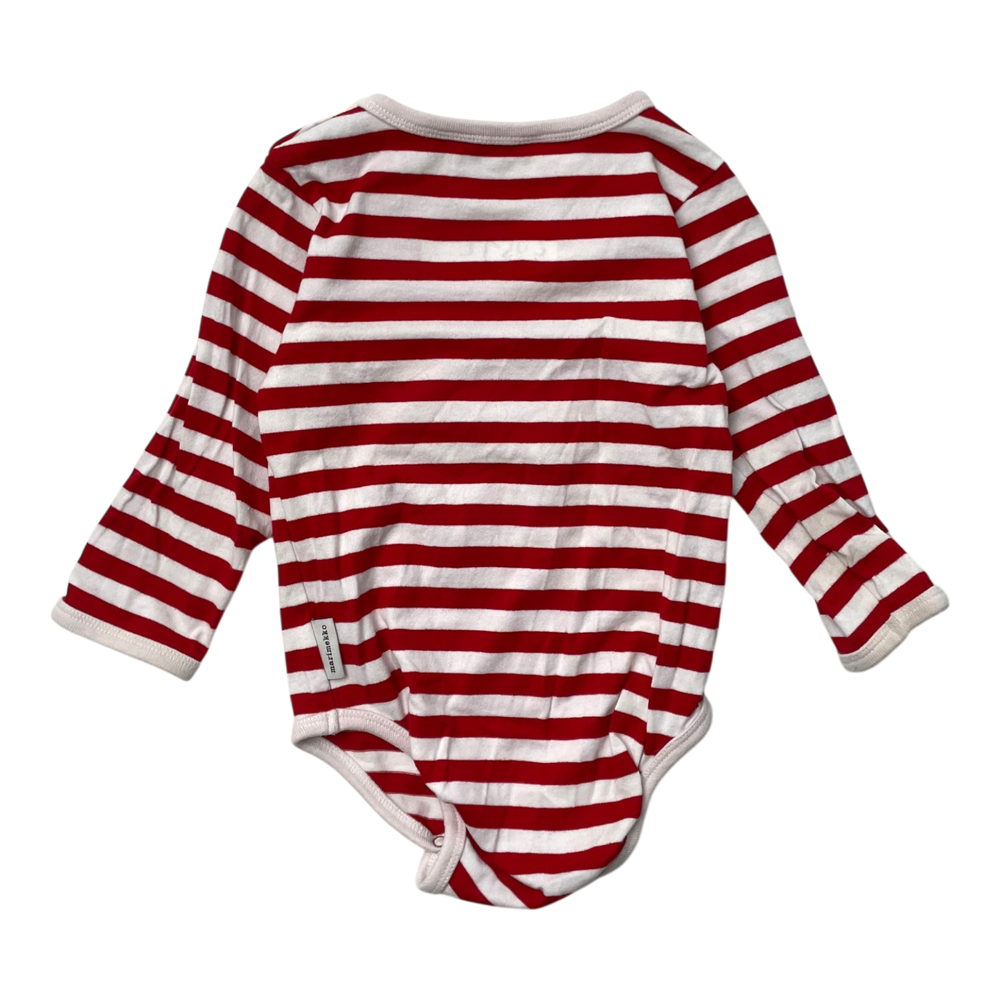 Marimekko vinde stripe body, red & white | 80cm