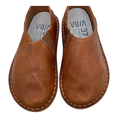 VIBAe Zuma leather shoes, cognac brown | 37