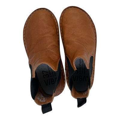 VIBAe Helsinki leather boots, cognac brown | 37
