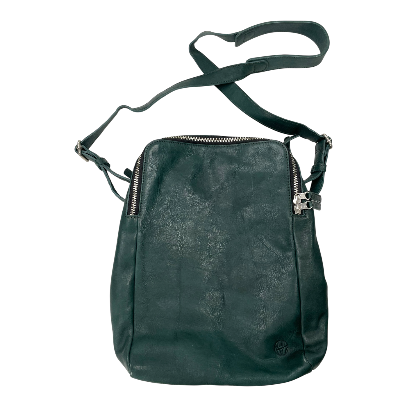 Harold's Bags leather tryo shopper, petrol