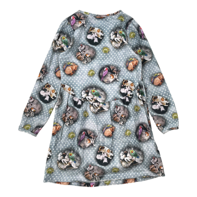 Molo Kleid, Haustiere n 'Punkte | 122/128 cm