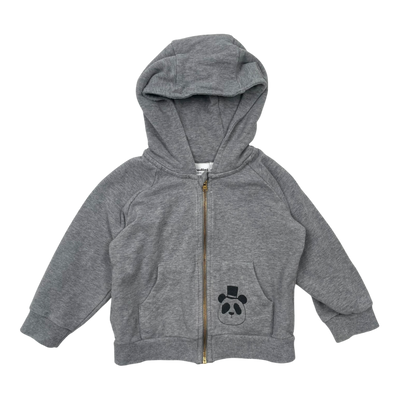 Mini Rodini zip hoodie, grey  | 80/86cm