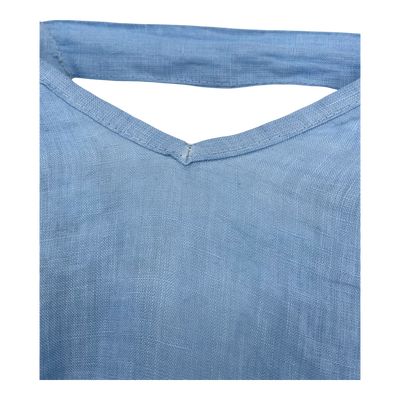 Bypias bohemiana linen blouse, blue | woman M-L