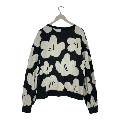 Mainio jaquard sweatshirt, flowers | woman L/XL