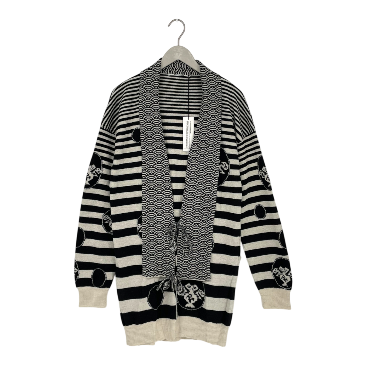 KARINFRAIDENRAIJ victoria knitted cardigan, back/white | woman L