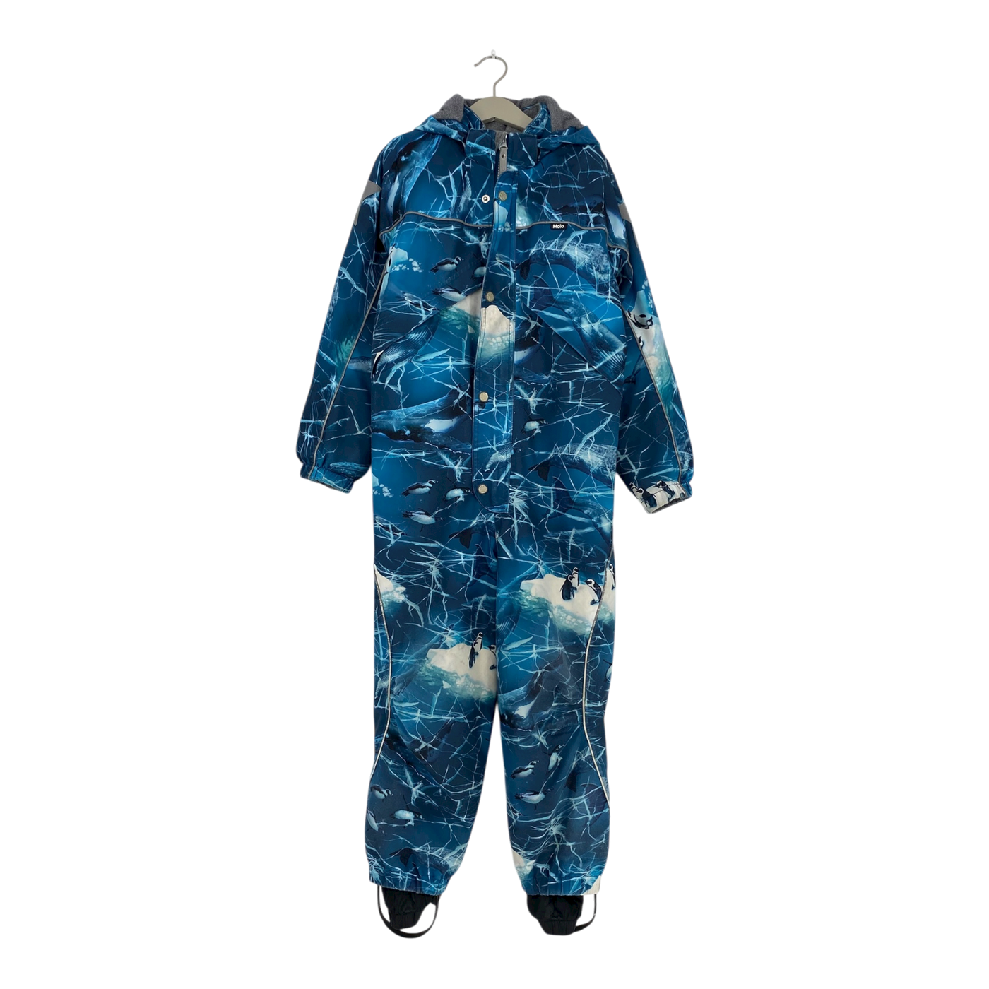 Molo polaris fur winter overall, blue | 128cm