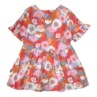 Reima mekkonen dress, flowers | 122/128cm