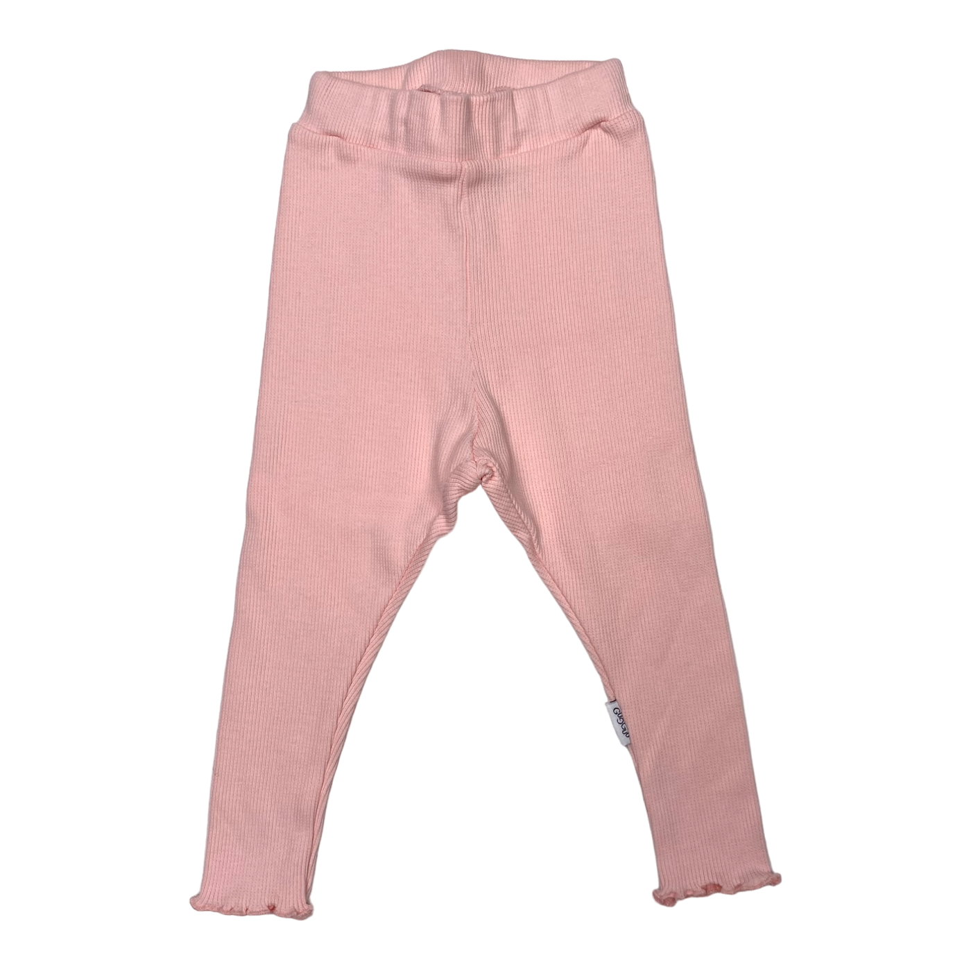 Gugguu rib leggings, pink | 68cm