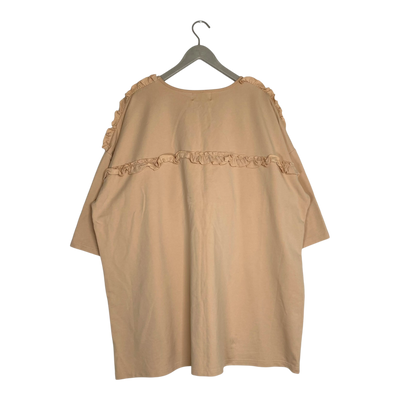 R/H mickey sweat t-shirt, tan | woman L