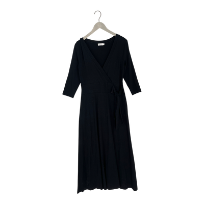 Bypias bamboo tricot knot dress, black | woman S