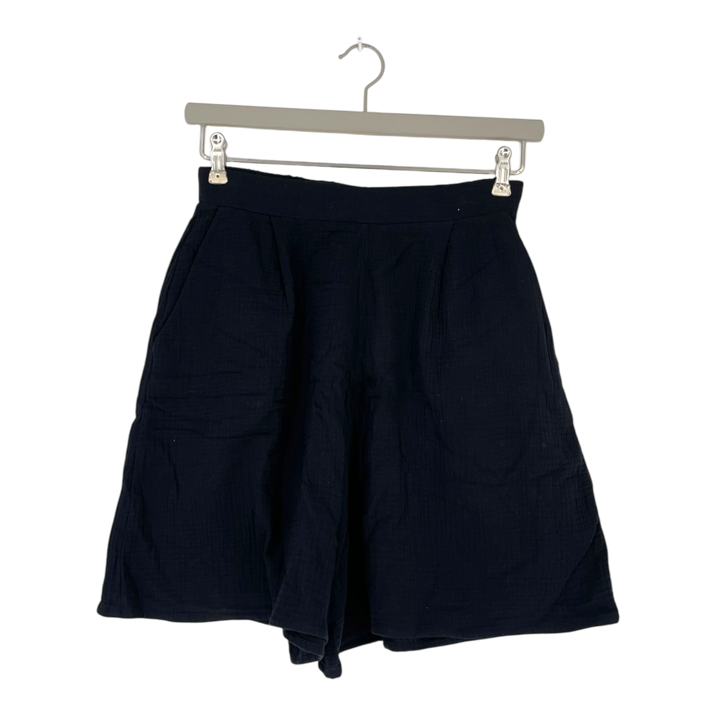 Kaiko wide leg muslin shorts, black | woman S