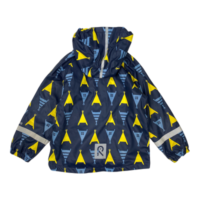 Reima koski rain jacket, navy blue | 116cm