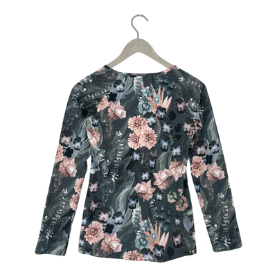 Versonpuoti shirt, grey flowers | woman S