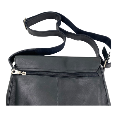Harold's Bags leather campo cross bag, black
